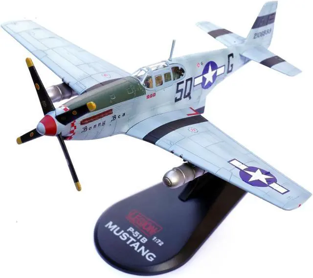 Alt view image 4 of 4 - North American P-51B Mustang Aircraft "Bonny Bea" (1944) US Army Air Forces 1/72 Diecast Model by Legion