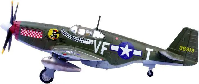 Alt view image 2 of 4 - North American P-51B Mustang Aircraft "Shangri-La" (1944) US Army Air Forces 1/72 Diecast Model by Legion