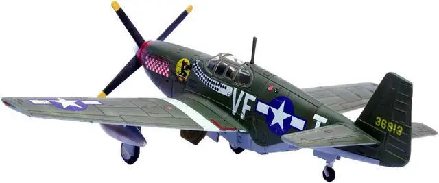 Alt view image 3 of 4 - North American P-51B Mustang Aircraft "Shangri-La" (1944) US Army Air Forces 1/72 Diecast Model by Legion