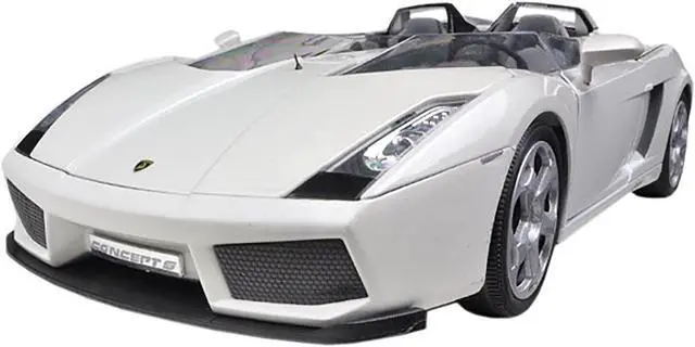 Alt view image 2 of 3 - Lamborghini Concept S Pearl White 1/18 Diecast Car Model by Motormax