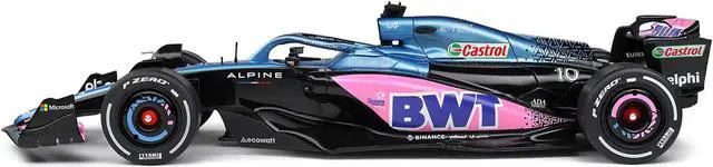 Alt view image 2 of 5 - Alpine A523 Blue Edition "BWT" Formula One F1 "Presentation Version" (2023) "Competition" 1/18 Diecast Model Car by Solido