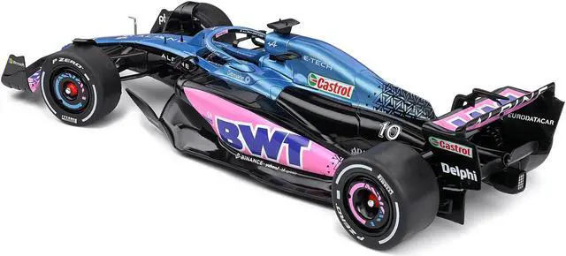 Alt view image 5 of 5 - Alpine A523 Blue Edition "BWT" Formula One F1 "Presentation Version" (2023) "Competition" 1/18 Diecast Model Car by Solido