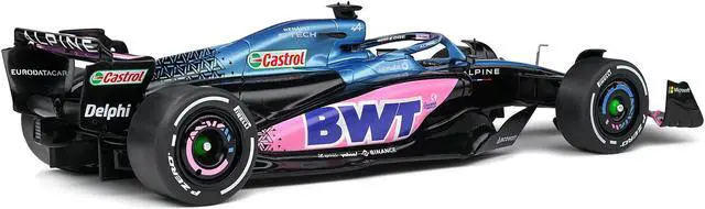 Alt view image 3 of 5 - Alpine A523 Blue Edition "BWT" Formula One F1 "Presentation Version" (2023) "Competition" 1/18 Diecast Model Car by Solido