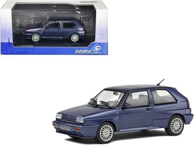 Main image of 1989 Volkswagen Golf Rallye G60 Syncro Blue Metallic 1/43 Diecast Model Car by Solido