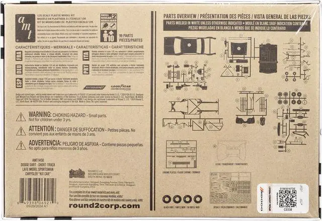 Alt view image 4 of 4 - Dodge Dart Sportsman Short Track "Kit Car" (Skill 2) 1/25 Plastic Model Kit by AMT