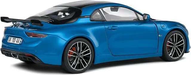 Alt view image 5 of 5 - 2023 Alpine A110S Pack Aero Bleu Alpine Blue Metallic with Black Top 1/18 Diecast Model Car by Solido