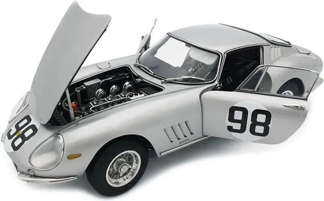 Alt view image 2 of 4 - Ferrari 275 GTB/C #98 Renzo Sinibaldi Maurizio Grana 500 km Mugello 1966 Limited Ed 1000 pcs 1/18 Diecast Model Car CMC M-211
