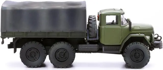 Alt view image 2 of 8 - ZIL 131 Cargo Truck Green with White Stripes "Ukrainian Ground Forces" 1/72 Diecast Model by Legion