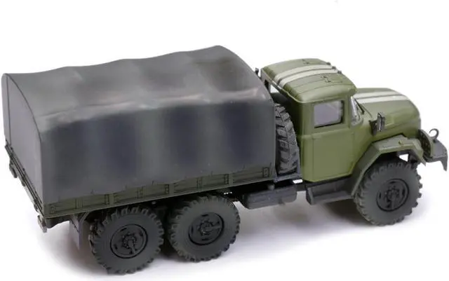 Alt view image 4 of 8 - ZIL 131 Cargo Truck Green with White Stripes "Ukrainian Ground Forces" 1/72 Diecast Model by Legion