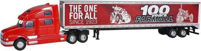 Alt view image 2 of 3 - Volvo 770 Red with Trailer "100 Years Farmall" 1/64 Diecast Model by SpecCast