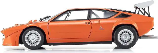 Alt view image 4 of 6 - Lamborghini Urraco Rally Orange 1/18 Diecast Model Car by Kyosho