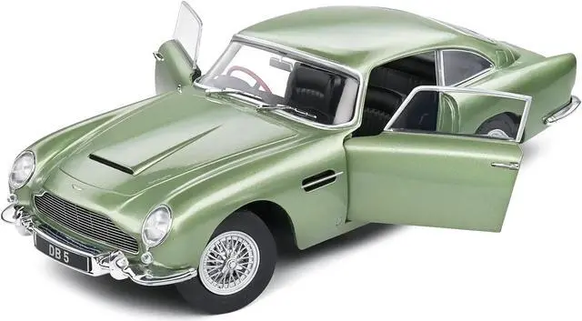 Alt view image 2 of 6 - 1964 Aston Martin DB5 RHD (Right Hand Drive) Porcelain Green Metallic 1/18 Diecast Model Car by Solido