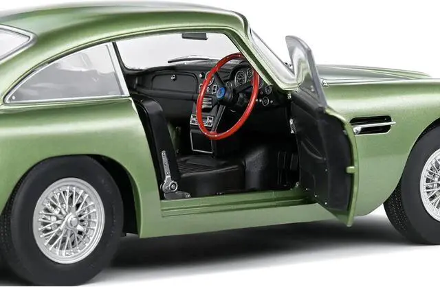 Alt view image 3 of 6 - 1964 Aston Martin DB5 RHD (Right Hand Drive) Porcelain Green Metallic 1/18 Diecast Model Car by Solido