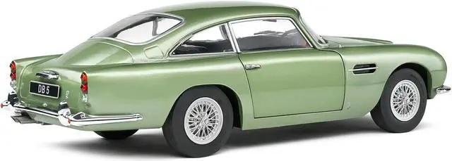 Alt view image 6 of 6 - 1964 Aston Martin DB5 RHD (Right Hand Drive) Porcelain Green Metallic 1/18 Diecast Model Car by Solido