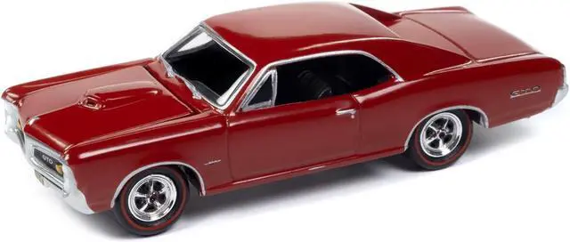 Alt view image 2 of 3 - 1966 Pontiac GTO Montero Red "USPS" Pop Culture 2024 Release 1 1/64 Diecast Model Car by Johnny Lightning