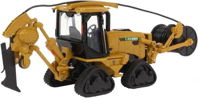 Alt view image 2 of 4 - Vermeer RTX1250i2 Ride-On Tractor with Hose Attachment Yellow 1/64 Diecast Model by SpecCast