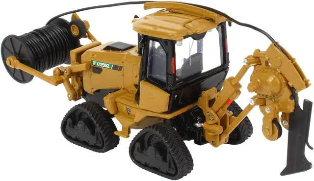 Alt view image 3 of 4 - Vermeer RTX1250i2 Ride-On Tractor with Hose Attachment Yellow 1/64 Diecast Model by SpecCast