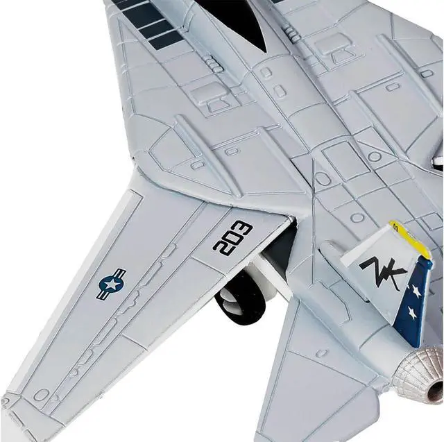 Alt view image 3 of 6 - Grumman F-14 Tomcat Fighter Aircraft "VF-2 Bounty Hunters" (CVN-65) Aircraft Carrier Deck 1/200 Diecast Model by Forces of Valor
