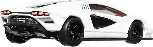 Alt view image 3 of 3 - Lamborghini Countach LPI 800-4 White "Spettacolare" Series Diecast Model Car by Hot Wheels