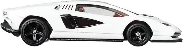 Alt view image 2 of 3 - Lamborghini Countach LPI 800-4 White "Spettacolare" Series Diecast Model Car by Hot Wheels
