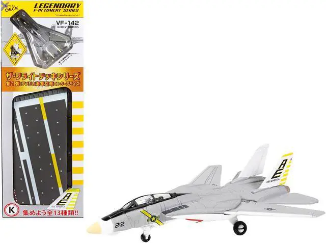 Main image of Grumman F-14B Tomcat Fighter Aircraft "VF-142 Ghostriders" (CVN-65) Aircraft Carrier Deck 1/200 Diecast Model by Forces of Valor