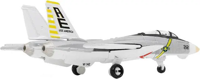 Alt view image 2 of 6 - Grumman F-14B Tomcat Fighter Aircraft "VF-142 Ghostriders" (CVN-65) Aircraft Carrier Deck 1/200 Diecast Model by Forces of Valor