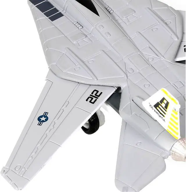 Alt view image 3 of 6 - Grumman F-14B Tomcat Fighter Aircraft "VF-142 Ghostriders" (CVN-65) Aircraft Carrier Deck 1/200 Diecast Model by Forces of Valor