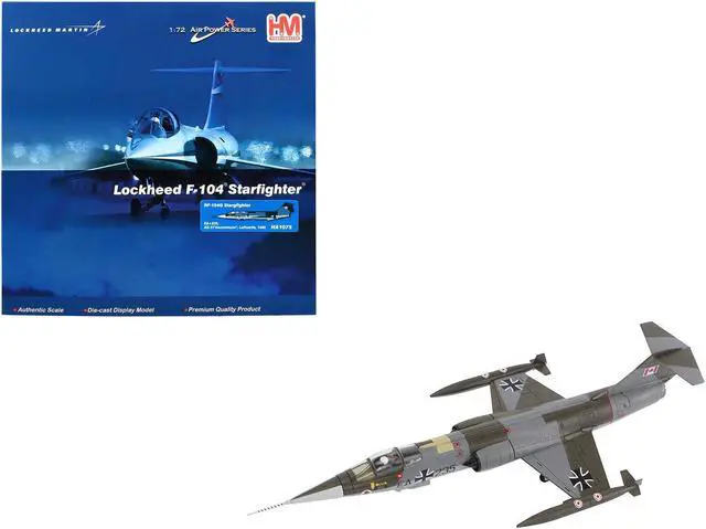 Main image of Lockheed RF-104G Starfighter Fighter Aircraft "AG 51, Immelmann" (1966) German Luftwaffe 1/72 Diecast Model by Hobby Master