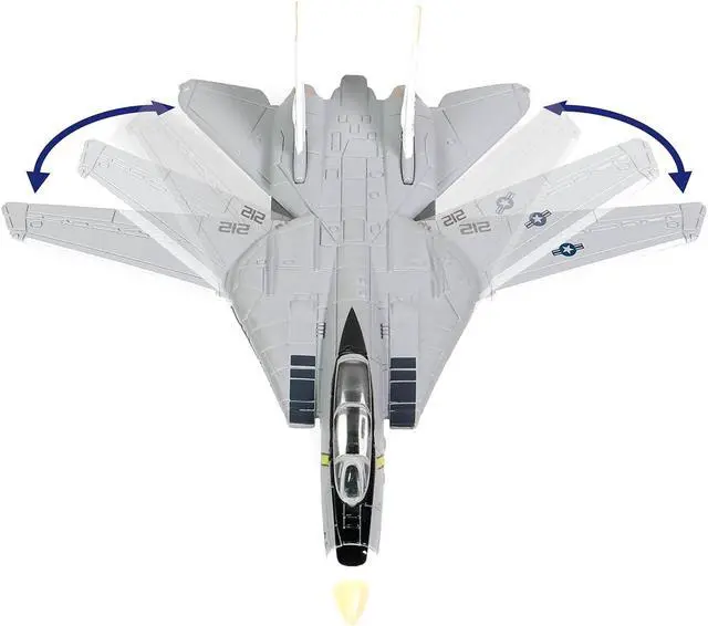 Alt view image 4 of 6 - Grumman F-14B Tomcat Fighter Aircraft "VF-142 Ghostriders" (CVN-65) Aircraft Carrier Deck 1/200 Diecast Model by Forces of Valor