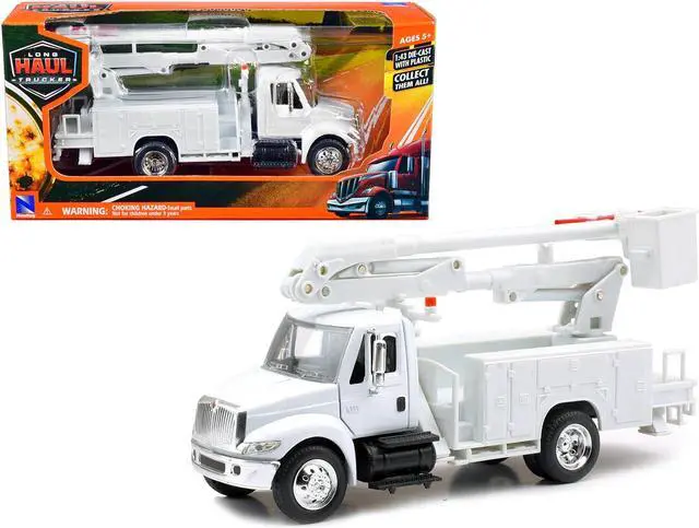 Main image of International 4200 Line Maintenance Service Truck White "Long Haul Trucker" Series 1/43 Diecast Model by New Ray