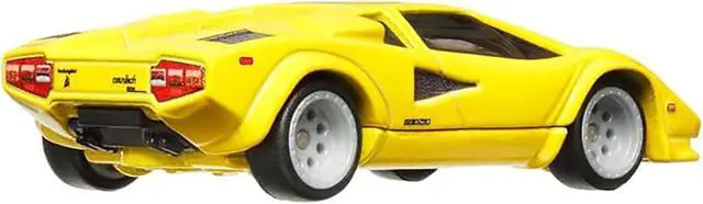 Alt view image 3 of 3 - Lamborghini Countach LP 5000 QV Yellow "Spettacolare" Series Diecast Model Car by Hot Wheels