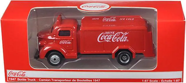 Alt view image 3 of 3 - 1947 Coca Cola Delivery Bottle Truck Red 1/87 Diecast Model by Motorcity Classics