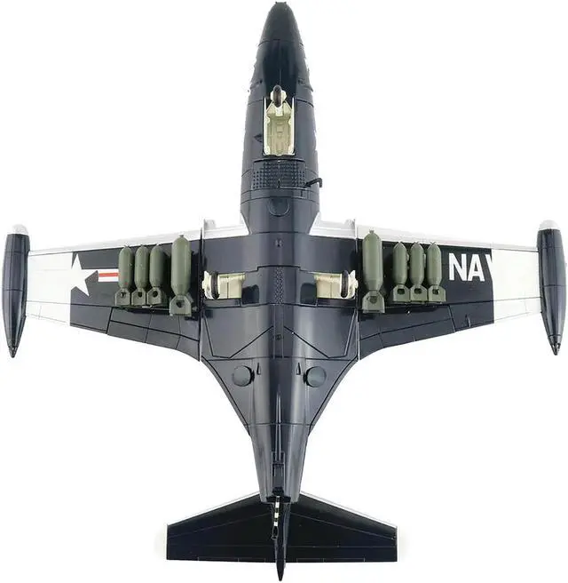 Alt view image 6 of 6 - Grumman F9F-5 Panther Aircraft "Golden Dragon, USS Oriskany" US Navy "Air Power Series" 1/48 Diecast Model by Hobby Master