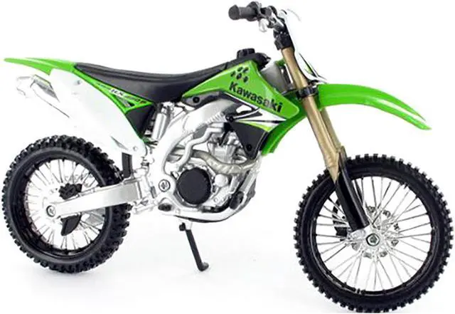 Alt view image 2 of 3 - Kawasaki KX 450F Green 1/12 Diecast Motorcycle Model by Maisto