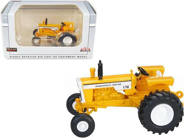 Main image of Minneapolis Moline G750 Wide Front Tractor Yellow 1/64 Diecast Model by SpecCast