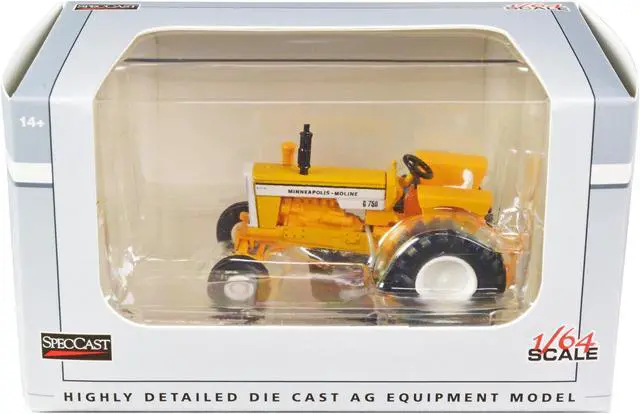 Alt view image 3 of 3 - Minneapolis Moline G750 Wide Front Tractor Yellow 1/64 Diecast Model by SpecCast