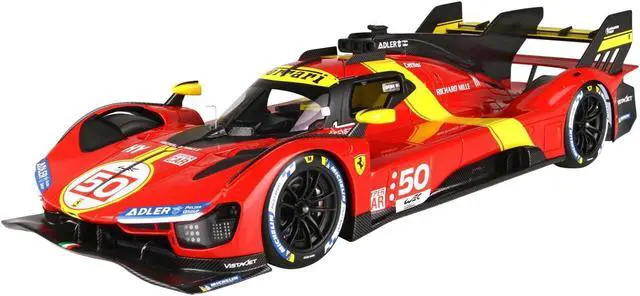 Alt view image 2 of 6 - Ferrari 499P Hypercar #50 "2022 Launch Edition" Red with DISPLAY CASE Limited Edition to 599 pieces 1/18 Model Car by BBR