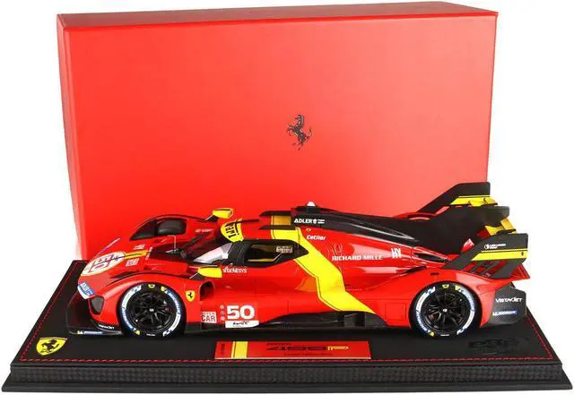 Main image of Ferrari 499P Hypercar #50 "2022 Launch Edition" Red with DISPLAY CASE Limited Edition to 599 pieces 1/18 Model Car by BBR