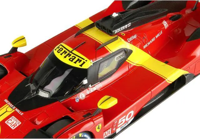 Alt view image 3 of 6 - Ferrari 499P Hypercar #50 "2022 Launch Edition" Red with DISPLAY CASE Limited Edition to 599 pieces 1/18 Model Car by BBR