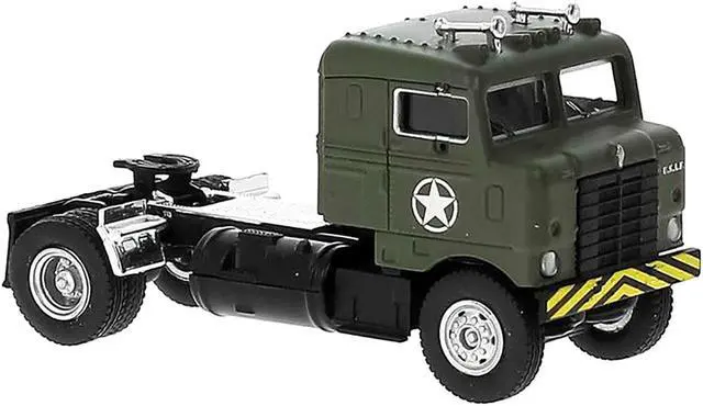 Alt view image 2 of 3 - 1950 Kenworth Bullnose Truck Tractor Olive Drab "United States Air Force" 1/87 (HO) Scale Model Car by Brekina
