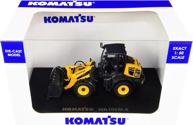 Alt view image 5 of 5 - Komatsu WA100M-8 Wheel Loader 1/50 Diecast Model by Universal Hobbies