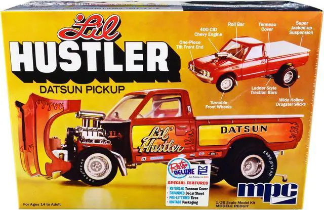 Main image of Skill 2 Model Kit 1975 Datsun Pickup Truck "Lil Hustler" 1/25 Scale Model by MPC