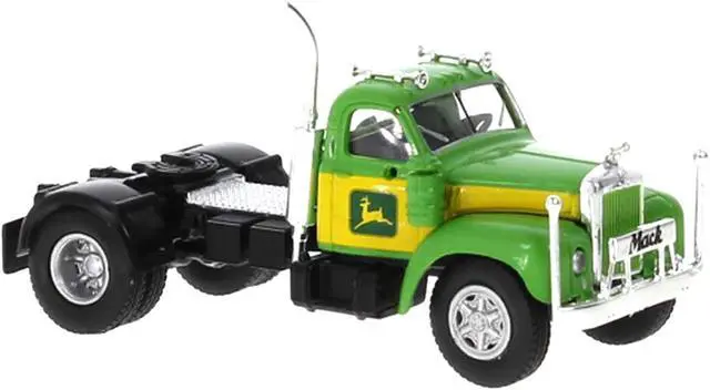 Alt view image 2 of 3 - 1953 B-61 Truck Tractor Green and Yellow "John Deere" 1/87 (HO) Scale Model Car by Brekina