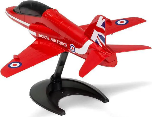 Alt view image 5 of 5 - Skill 1 Model Kit Royal Air Force Red Arrows Hawk Aircraft Red Snap Together Painted Plastic Model Kit by Airfix Quickbuild
