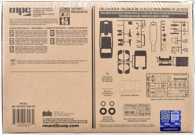 Alt view image 4 of 4 - Skill 2 Model Kit "Ohio" George Montgomery's Multi Maverick Funny Car 1/25 Scale Model by MPC