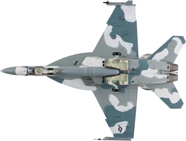 Alt view image 4 of 4 - Boeing F/A-18E Super Hornet Fighter Aircraft Cloud Scheme, VFC-12 Fighting Omars 2023 US Navy 1/72 Diecast Model by Hobby Master