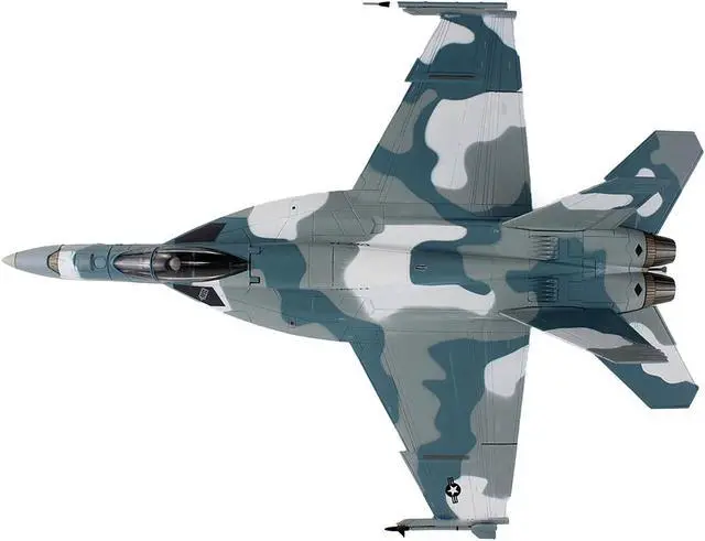 Alt view image 3 of 4 - Boeing F/A-18E Super Hornet Fighter Aircraft Cloud Scheme, VFC-12 Fighting Omars 2023 US Navy 1/72 Diecast Model by Hobby Master