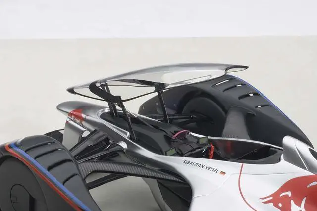 Alt view image 4 of 4 - Red Bull X2014 Fan Car Sebastian Vettel Hyper Silver 1/18 Model Car by Autoart
