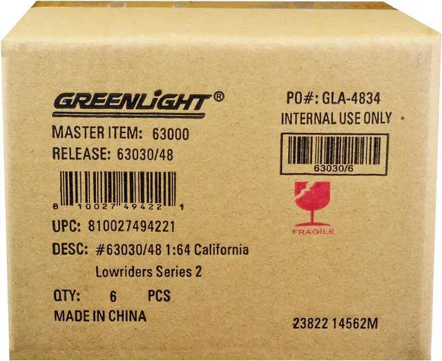 Alt view image 3 of 3 - "California Lowriders" Set of 6 pieces Series 2 1/64 Die Cast Model Cars by Greenlight