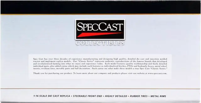 Alt view image 3 of 3 - Minneapolis Moline Four Star Narrow Front Tractor Orange "Classic Series" 1/16 Diecast Model by SpecCast